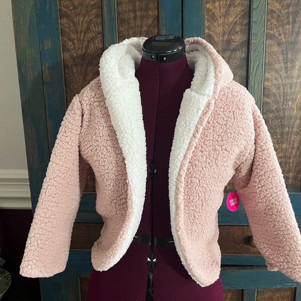 2 FOR $25 - Children's Place Snuggly Sherpa Lined Hoodie Open Front - Runs LARGE